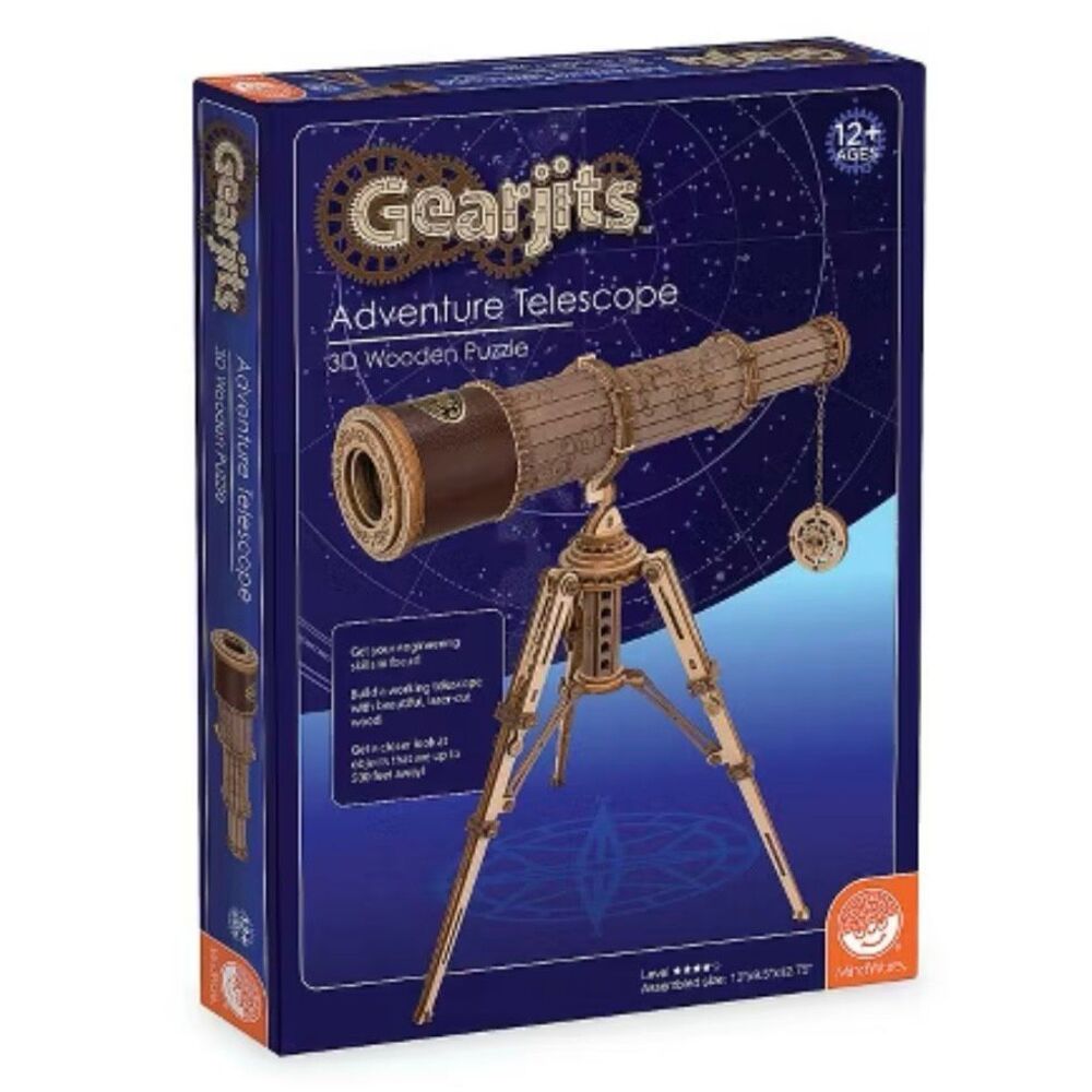 Adventure Telescope 3D Wooden Puzzle - Brown